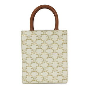 Celine Cabas bag white shoulder handbag Triomphe Vertical classic